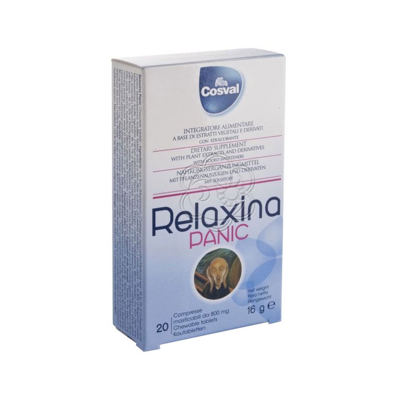 Relaxina Panic (20 Tavolette) Cosval - Calmanti Relaxina Panic (20 Tavolette) Cosval - Calmanti