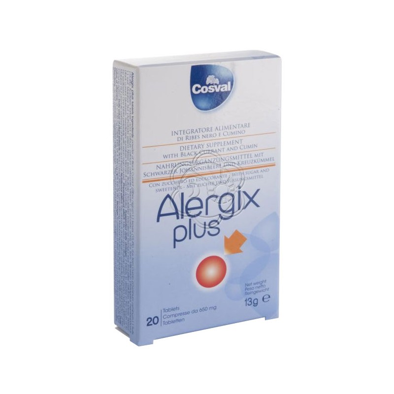 Alergix Plus (20 Tavolette Orosolubili) Cosval - Allergie Alergix Plus (20 Tavolette Orosolubili) Cosval - Allergie