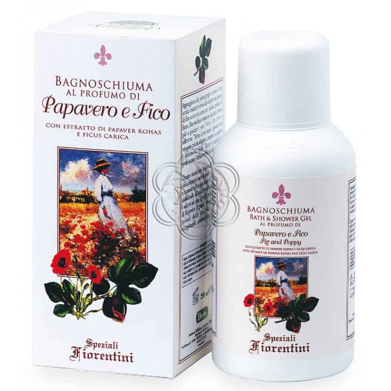Bagnoschiuma Papavero e Fico (250 ml) Derbe Speziali Fiorentini - Regali Bagnoschiuma Papavero e Fico (250 ml) Derbe Speziali Fiorentini - Regali