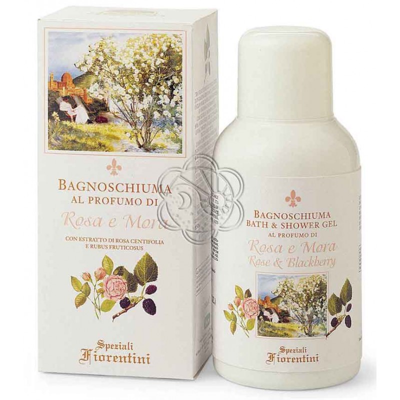 Bagnoschiuma Rosa e Mora (250 ml) Derbe Speziali Fiorentini - Regali Bagnoschiuma Rosa e Mora (250 ml) Derbe Speziali Fiorentini - Regali
