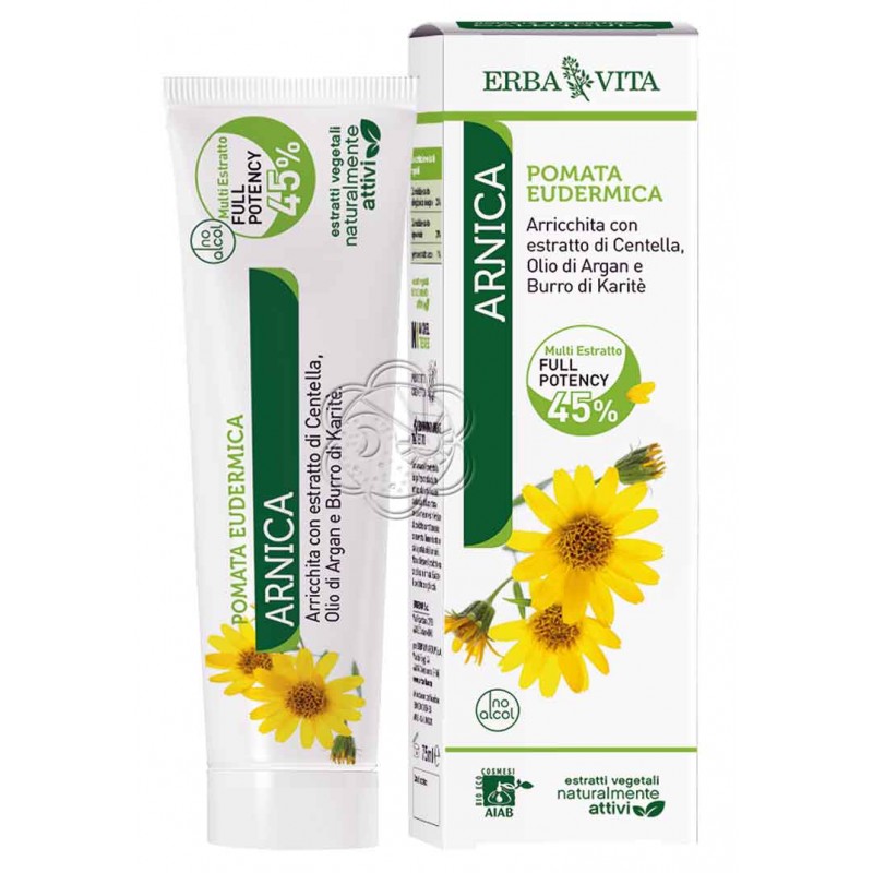 Crema di Arnica al 25% (50 ml) Erba Vita - Ecchimosi Crema di Arnica al 25% (50 ml) Erba Vita - Ecchimosi