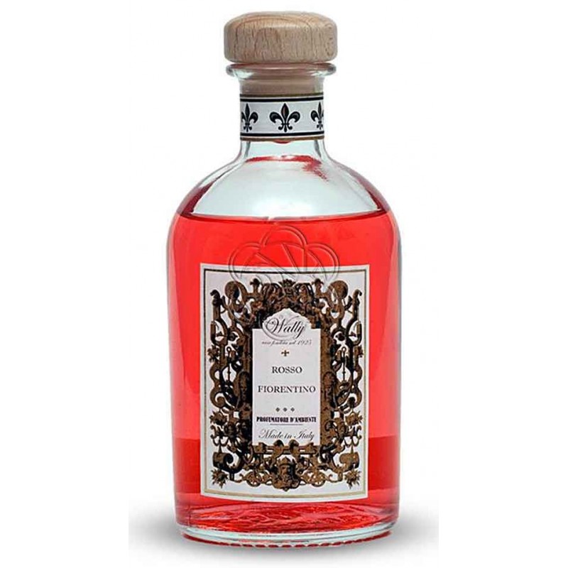 Emanatore per Ambienti a Bastoncini Rosso Fiorentino (500 ml) Wally - Diffusori di Profumo Emanatore per Ambienti a Bastoncini Rosso Fiorentino (500 ml) Wally - Diffusori di Profumo