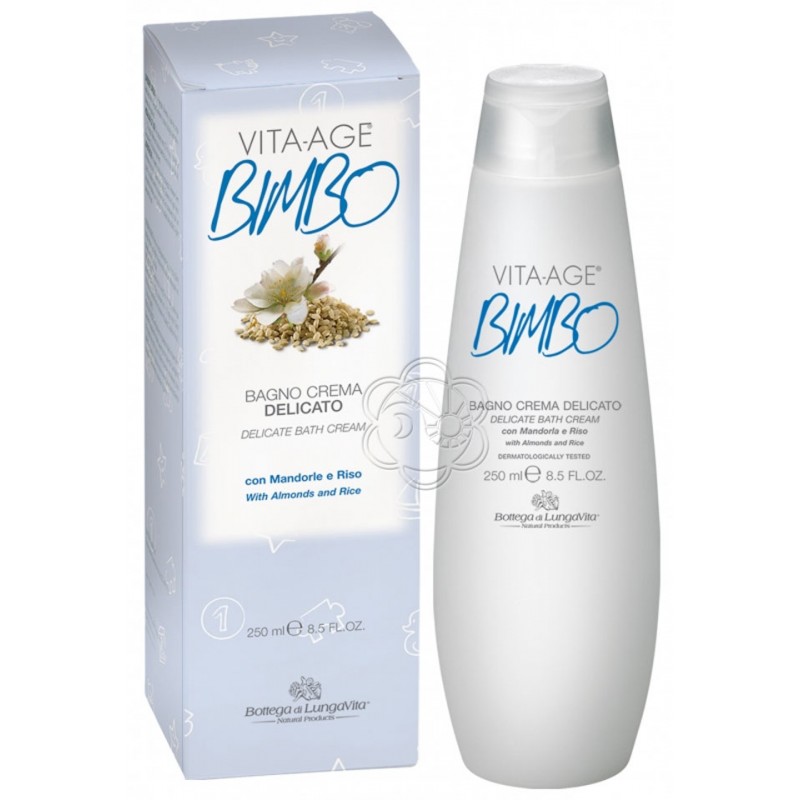 Bagnocrema Delicato Vita Age Bimbo (250 ml) Bottega di Lungavita - Bagnischiuma Bimbi