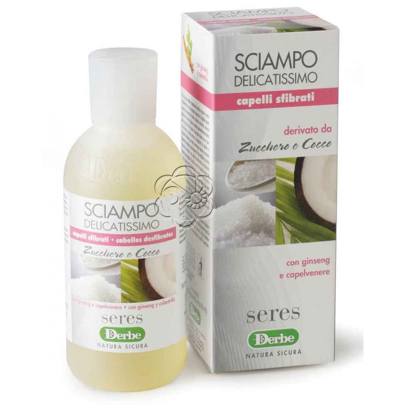 Seres shampoo zucchero e cocco Capelli Sfibrati (200 ml) - Seres Derbe - Detergenti Delicati