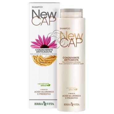 Shampoo Anticaduta NewCAP (200 ml) Erba Vita - Detergenti Delicati
