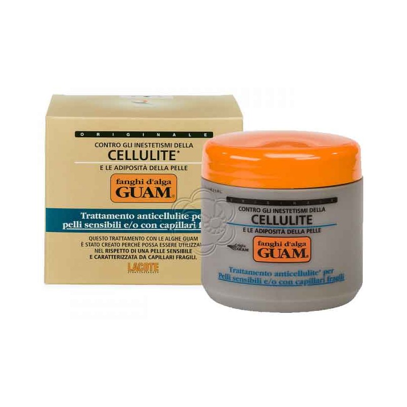 Fango Anticellulite per Pelli Sensibili e Fragilità Capillare (500 g) Guam Lacote - Fanghi Anticellulite Delicati Fango Anticellulite per Pelli Sensibili e Fragilità Capillare (500 g) Guam Lacote - Fanghi Anticellulite Delicati