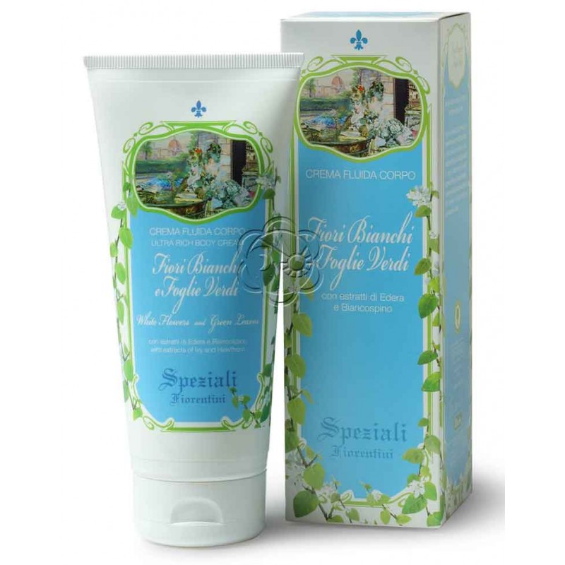 Crema Corpo Fiori Bianchi e Foglie Verdi (200 ml) Derbe Speziali Fiorentini - Regali Crema Corpo Fiori Bianchi e Foglie Verdi (200 ml) Derbe Speziali Fiorentini - Regali