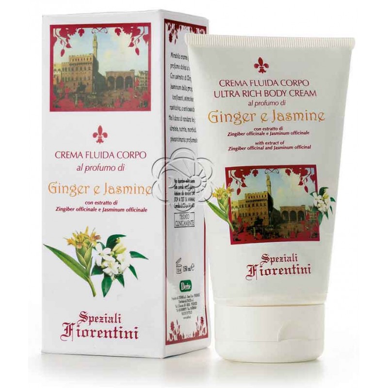 Crema Corpo Ginger e Jasmine (150 ml) Derbe Speziali Fiorentini -Regali