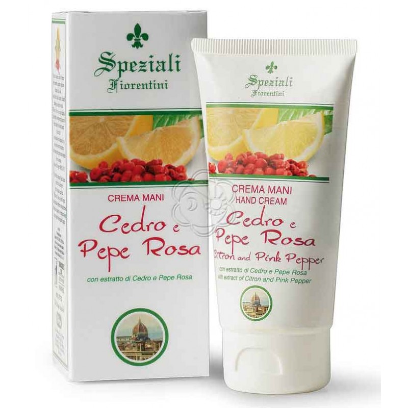 Crema Mani Cedro & Pepe Rosa (75 ml) Derbe Speziali Fiorentini - Regali Crema Mani Cedro & Pepe Rosa (75 ml) Derbe Speziali Fiorentini - Regali