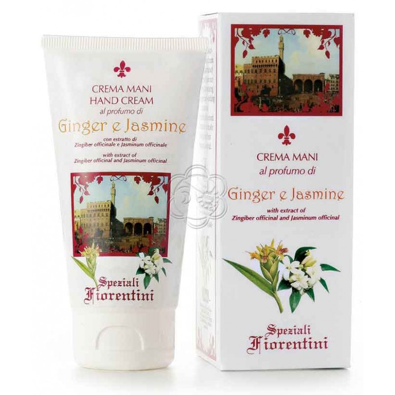 Crema Mani Ginger e jasmine (75 ml) Derbe Speziali Fiorentini - Regali Crema Mani Ginger e jasmine (75 ml) Derbe Speziali Fiorentini - Regali
