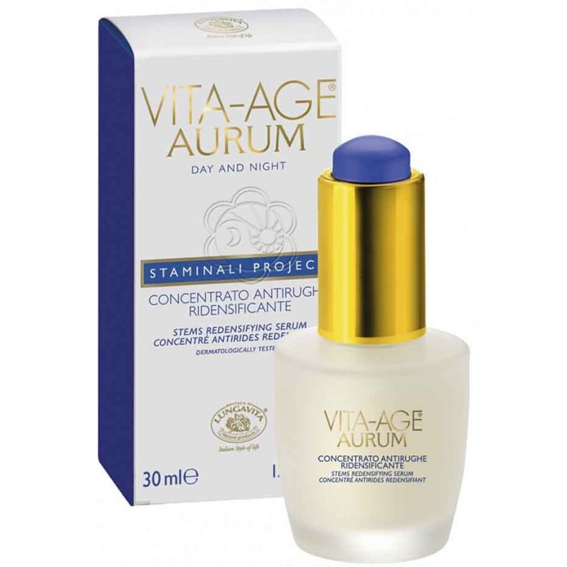 Concentrato Ridensificante Antirughe Vita Age Aurum (30 ml) Bottega di Lungavita - Cosmesi Vegetale Concentrato Ridensificante Antirughe Vita Age Aurum (30 ml) Bottega di Lungavita - Cosmesi Vegetale