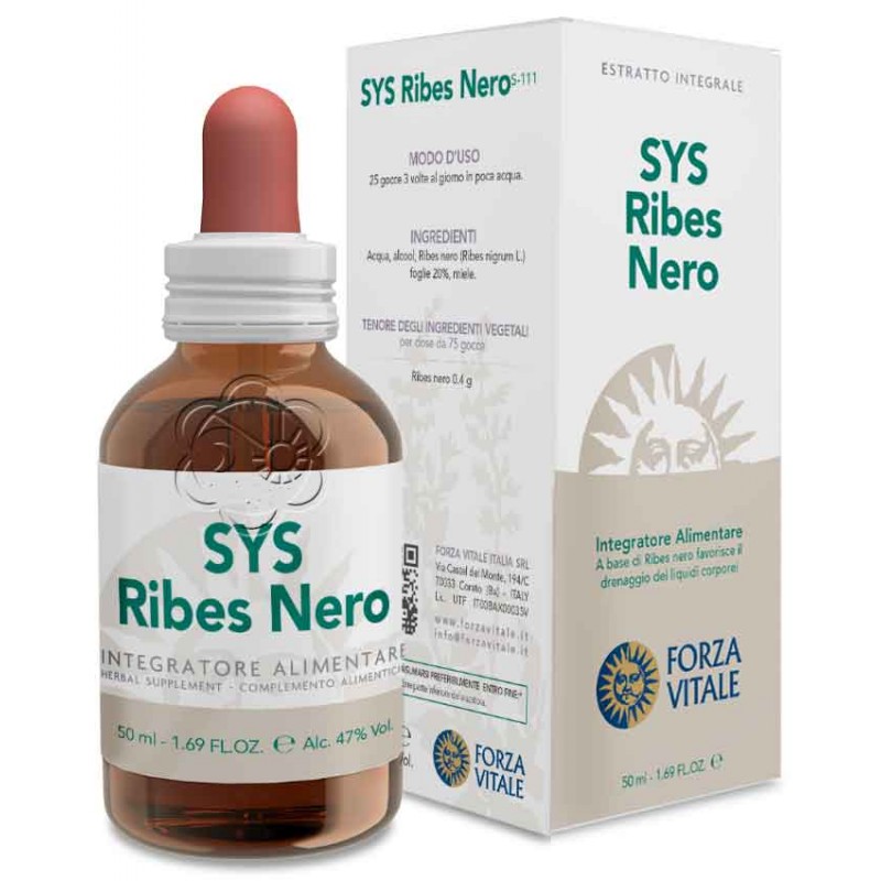 T.M. Ribes Nero Sys (50 ml) Forza Vitale - Allergie, Antiallergici, Antinfiammatori T.M. Ribes Nero Sys (50 ml) Forza Vitale - Allergie, Antiallergici, Antinfiammatori
