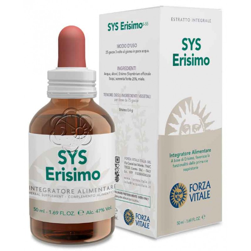T.M. Erisimo (50 ml) - Forza Vitale - Tinture Madri ed Estratti - Voce, Raucedine, Afonia, Laringite T.M. Erisimo (50 ml) - Forza Vitale - Tinture Madri ed Estratti - Voce, Raucedine, Afonia, Laringite
