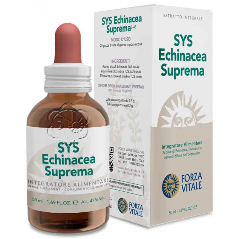 T.M. Echinacea Suprema Sys (50 ml) Forza Vitale - Estratti, Difese Organiche, Anticorpi T.M. Echinacea Suprema Sys (50 ml) Forza Vitale - Estratti, Difese Organiche, Anticorpi