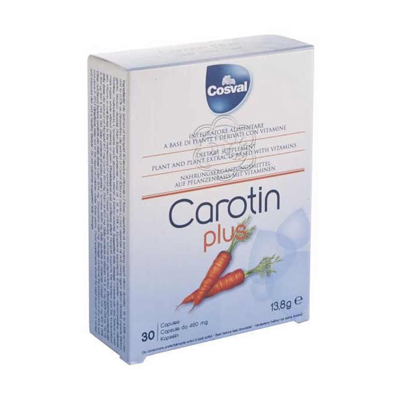 Carotin Plus - Integratore per Abbronzatura (30 Capsule da 460 mg) Cosval - Abbronzanti Carotin Plus - Integratore per Abbronzatura (30 Capsule da 460 mg) Cosval - Abbronzanti