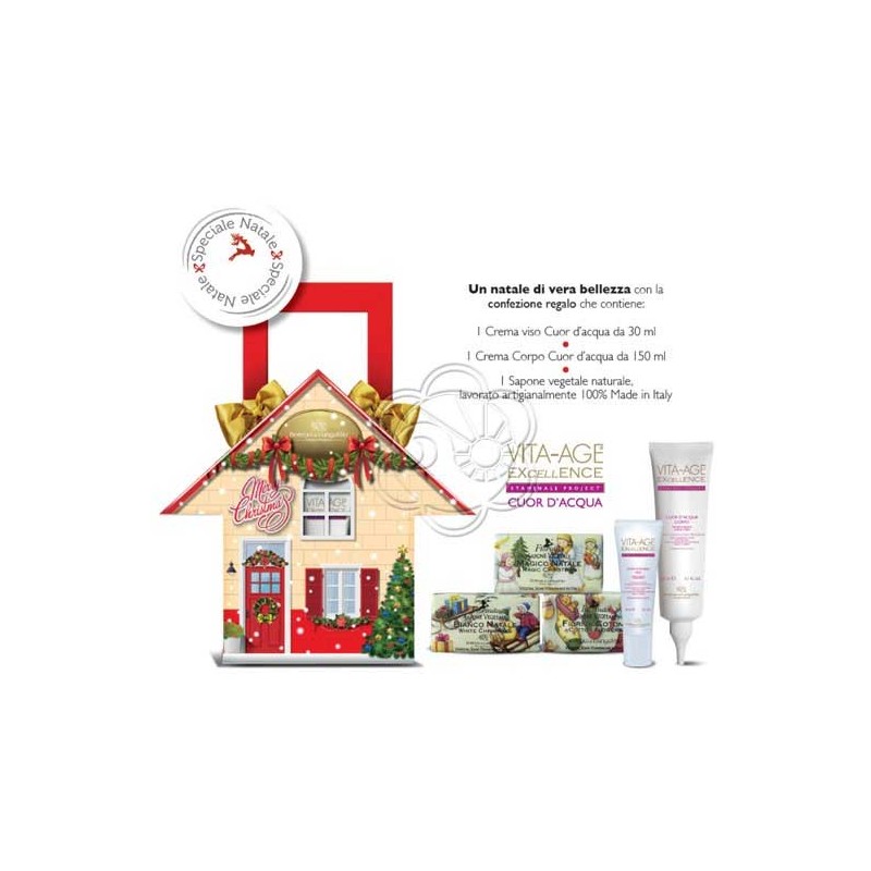 Confezione Natale Casa Christmas (Crema Viso + Crema Corpo + Sapone) Bottega di Lungavita - Regali di Natale