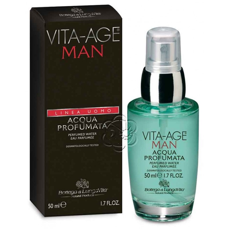 Acqua Profumata Vita Age Uomo (50 ml) Bottega di Lungavita - Acque di Toilette Acqua Profumata Vita Age Uomo (50 ml) Bottega di Lungavita - Acque di Toilette