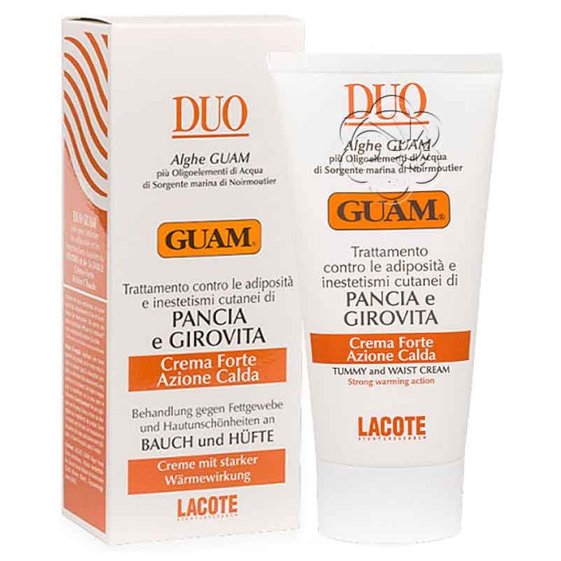 Crema Pancia e Girovita Duo Forte Azione Calda (150 ml) Guam Lacote - Creme Pancia e Girovita