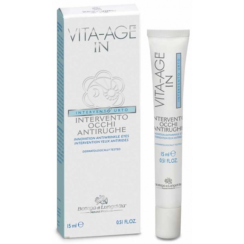 Crema Contorno Occhi - Intervento Occhi Vita Age In (15 ml) Bottega di Lungavita - Cosmesi Crema Contorno Occhi - Intervento Occhi Vita Age In (15 ml) Bottega di Lungavita - Cosmesi