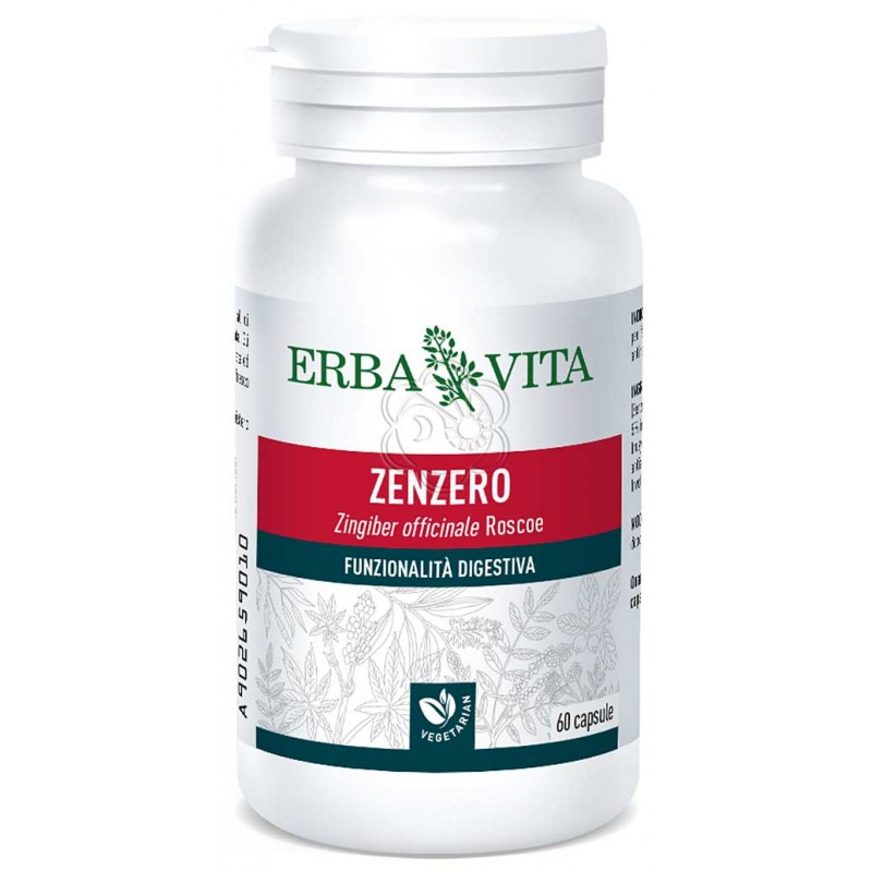 Zenzero Rizoma (60 Opercoli) Erba Vita - Cinetosi Zenzero Rizoma (60 Opercoli) Erba Vita - Cinetosi