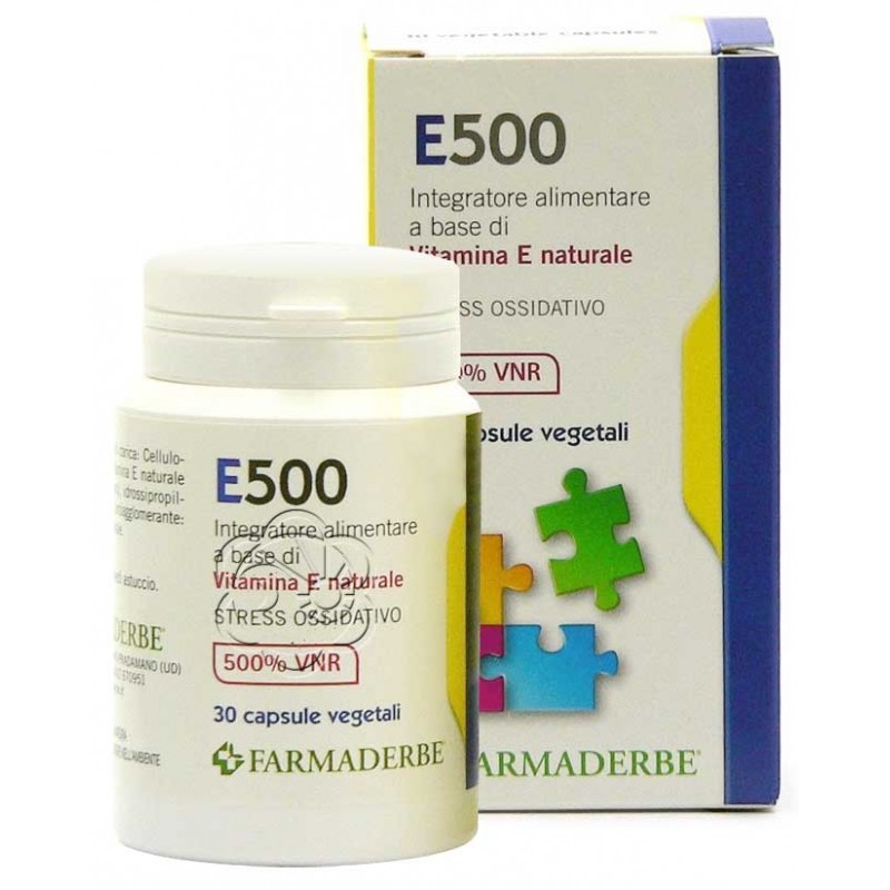 Vitamina E 500 (30 Perle) Farmaderbe - Vitamine Vitamina E 500 (30 Perle) Farmaderbe - Vitamine