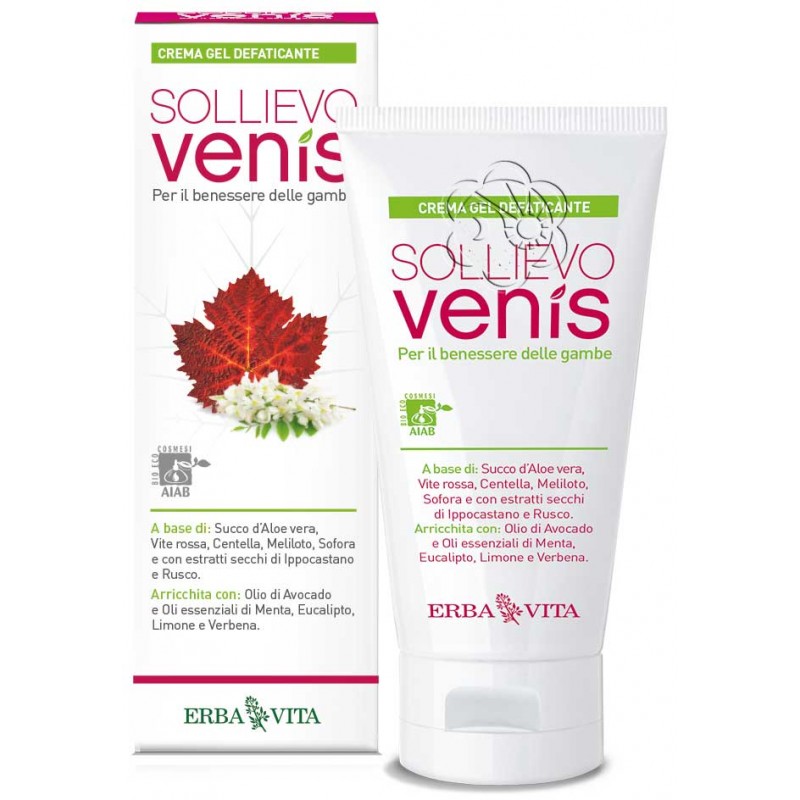 Venis Sollievo Gel Defaticante (150 ml) Erba Vita - Vene Venis Sollievo Gel Defaticante (150 ml) Erba Vita - Vene