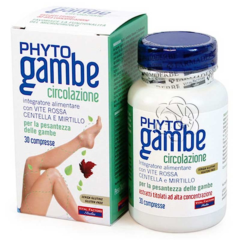 Phyto Gambe Plus Compresse (30 Compresse) Vital Factors - Microcircolazione Phyto Gambe Plus Compresse (30 Compresse) Vital Factors - Microcircolazione