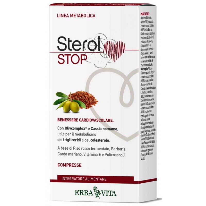 Sterol Stop (30 Compresse) Erba Vita - Colesterolo Sterol Stop (30 Compresse) Erba Vita - Colesterolo