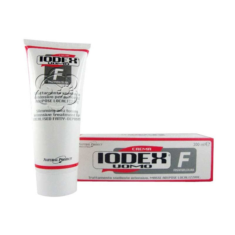 Iodex Uomo F crema (200 ml) Natural Project - Soluzioni Riducenti Addome e Fianchi