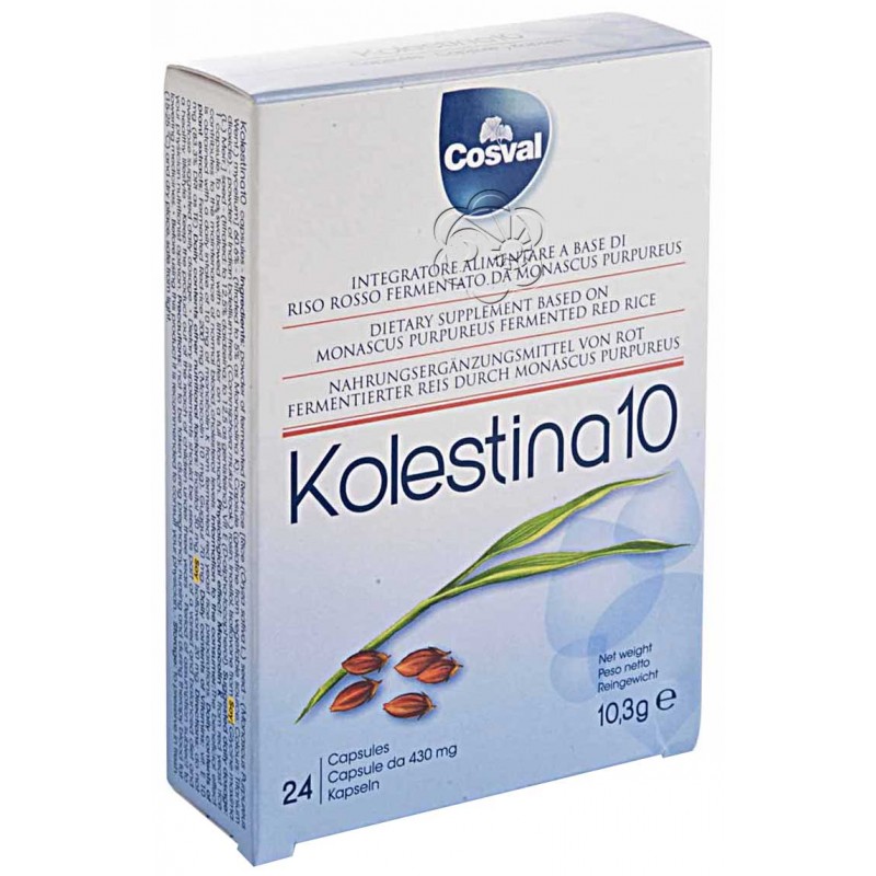 Kolestina 10 Complex (24 Capsule da 540 mg) Cosval - Colesterolo Kolestina 10 Complex (24 Capsule da 540 mg) Cosval - Colesterolo