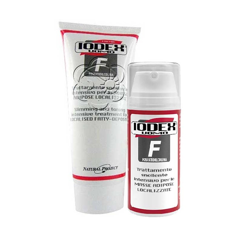 Kit Iodex F: Addominali Forte: Crema + Fluido Concentrato (200 + 100 ml) Natural Project - Uomo Addome e Fianchi