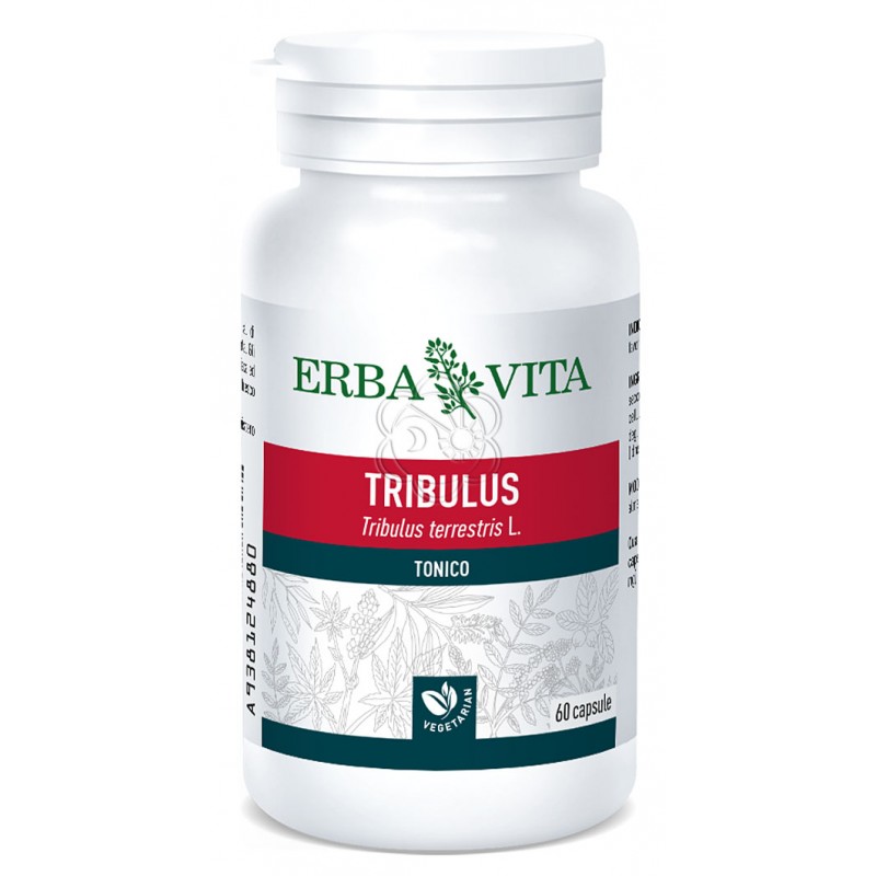 Tribulus terrestris (45 Capsule da 500 mg) Erba Vita - Energetici Tribulus terrestris (45 Capsule da 500 mg) Erba Vita - Energetici