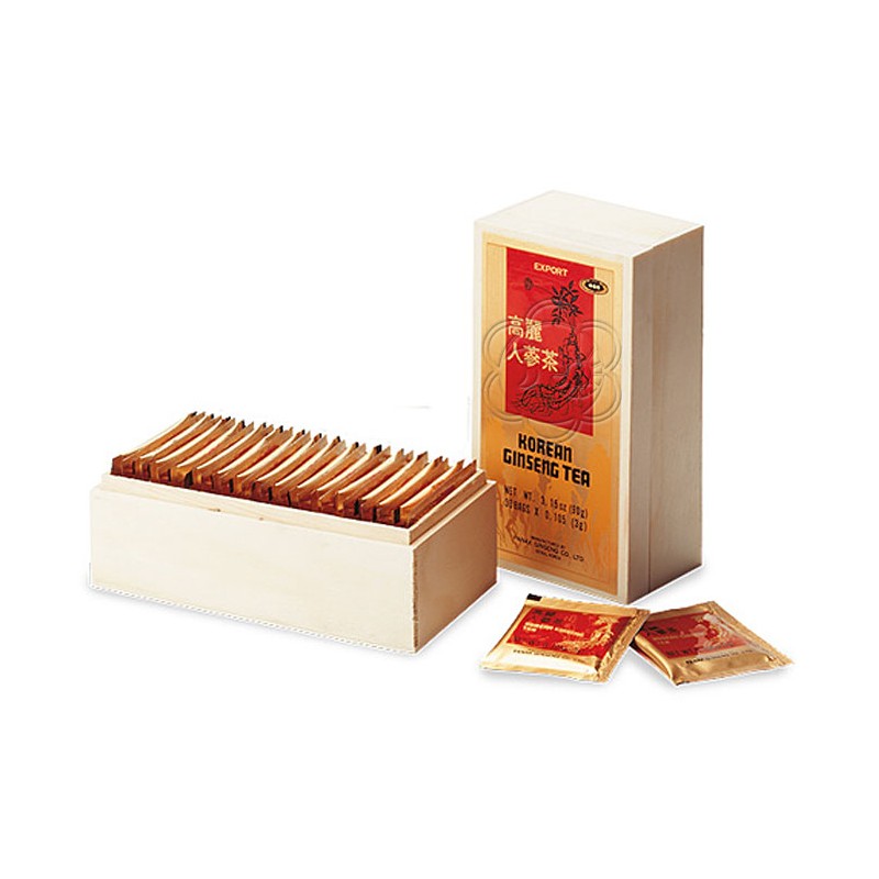 Korean Ginseng Tea (30 Bustine Monouso) ABC Trading - Energia Korean Ginseng Tea (30 Bustine Monouso) ABC Trading - Energia