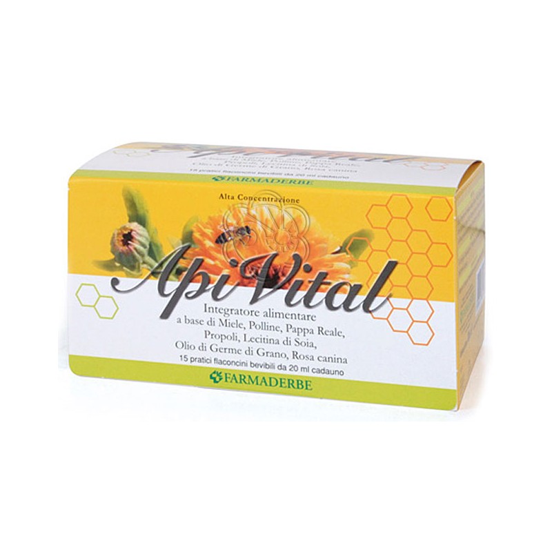 Apivital Complex (15 Flaconi da 20 ml) Farmaderbe - Antiossidanti Apivital Complex (15 Flaconi da 20 ml) Farmaderbe - Antiossidanti