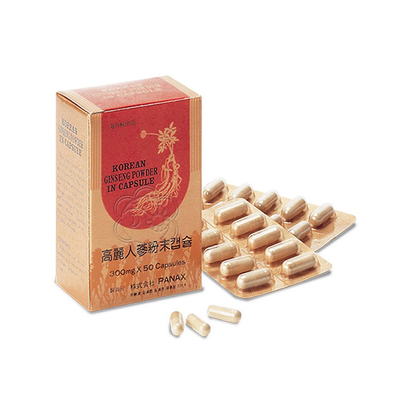 Ginseng Coreano Powder Opercoli (50 Capsule) Korean Ginseng Powder - ABC Trading - Afrodisiaci