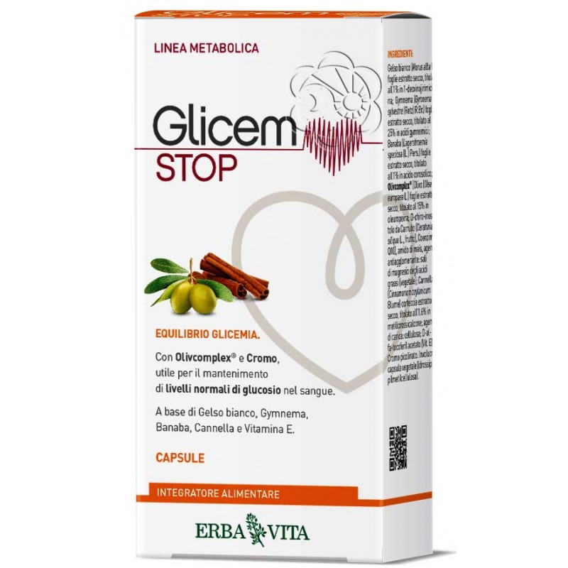 GlicemStop (60 Capsule) Erba Vita - Zucchero nel Sangue GlicemStop (60 Capsule) Erba Vita - Zucchero nel Sangue