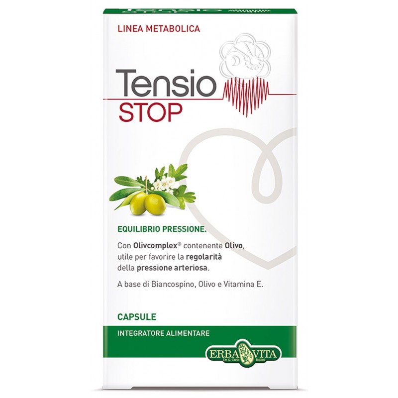 Tensio Stop (40 Capsule) Erba Vita - Pressione Sanguigna Tensio Stop (40 Capsule) Erba Vita - Pressione Sanguigna