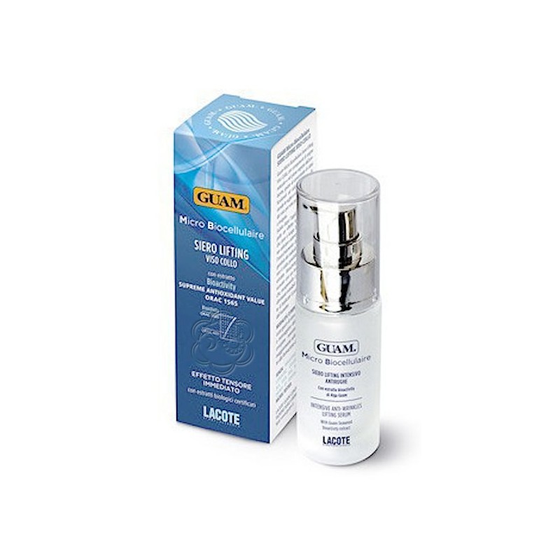 Siero Lifting Viso e Collo Effetto Immediato (50 ml) Guam Lacote - Cosmesi Vegetale Siero Lifting Viso e Collo Effetto Immediato (50 ml) Guam Lacote - Cosmesi Vegetale