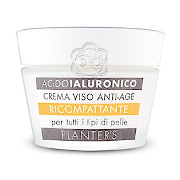 Crema Viso Ricompattante Acido Ialuronico per tutte le Pelli (50 ml) Planters - Cosmesi Vegetale