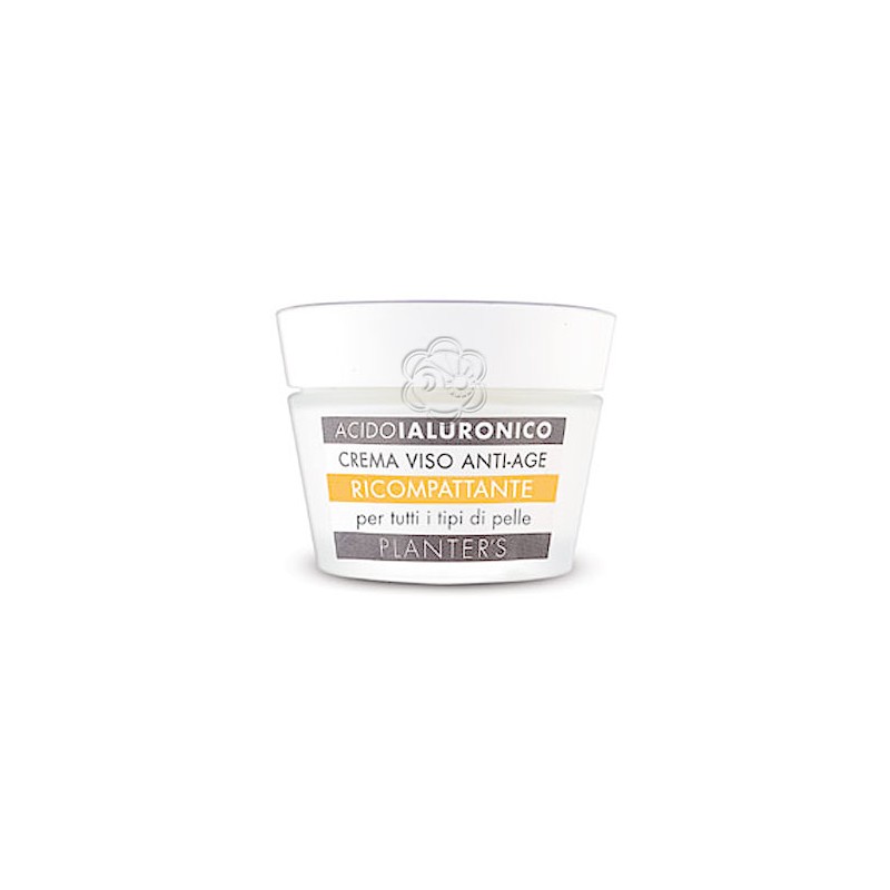 Crema Viso Ricompattante Acido Ialuronico per tutte le Pelli (50 ml) Planters - Cosmesi Vegetale Crema Viso Ricompattante Acido Ialuronico per tutte le Pelli (50 ml) Planters - Cosmesi Vegetale