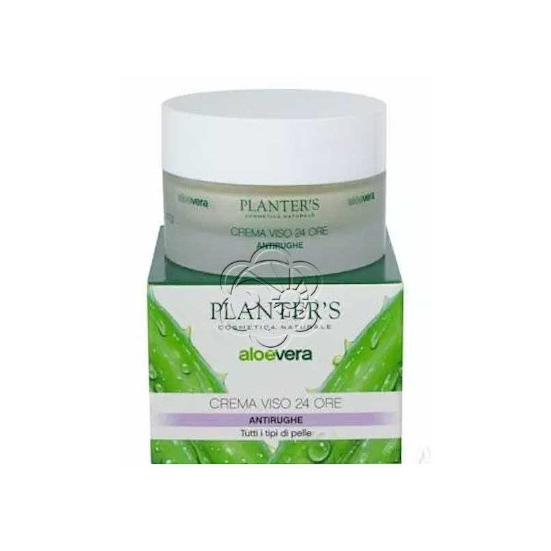 Crema Viso Aloe 24 ore Antitempo per Pelli Atoniche e Rilassate (50 ml) Planters - Cosmesi Crema Viso Aloe 24 ore Antitempo per Pelli Atoniche e Rilassate (50 ml) Planters - Cosmesi