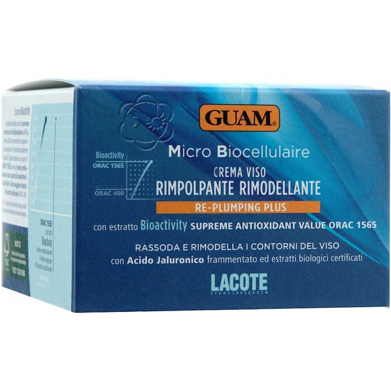 Crema Rimpolpante Rimodellante Re-Plumping Plus Micro Biocellulaire (50 ml) Guam Lacote - Cosmesi