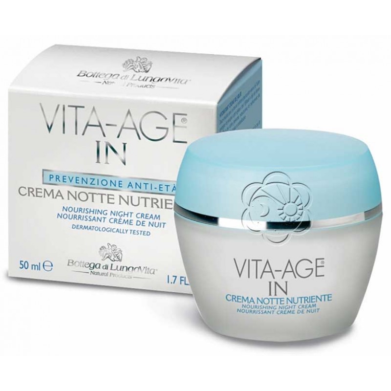 Crema Notte Vita Age In (50ml) Bottega di Lungavita - Cosmesi Vegetale Crema Notte Vita Age In (50ml) Bottega di Lungavita - Cosmesi Vegetale