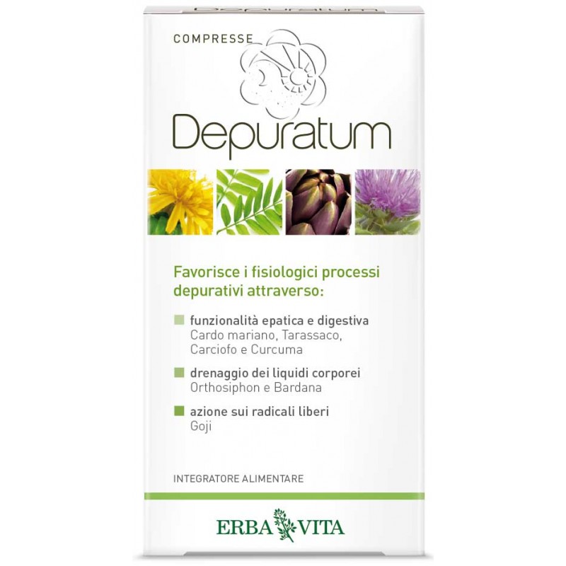 Depuratum Compresse (30 Compresse) Erba Vita - Depurativi, Disintossicanti Depuratum Compresse (30 Compresse) Erba Vita - Depurativi, Disintossicanti