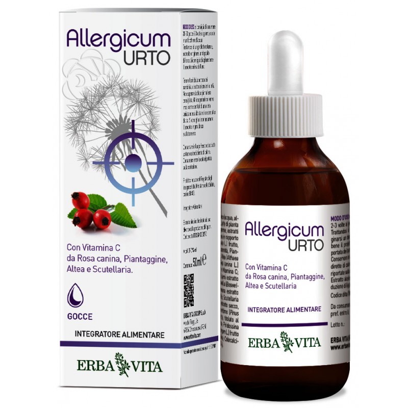 Allergicum Urto Gocce (50 ml) Erba Vita -  Allergie, Prodotti Naturali Antiallergici