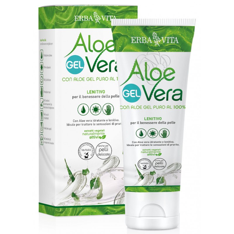 Aloe vera con Gel Purissimo al 100% (200 ml) Erba Vita