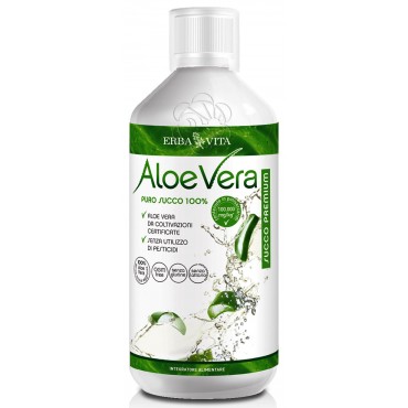 Aloe vera Succo Purissimo 100% (1 litro) Erba Vita
