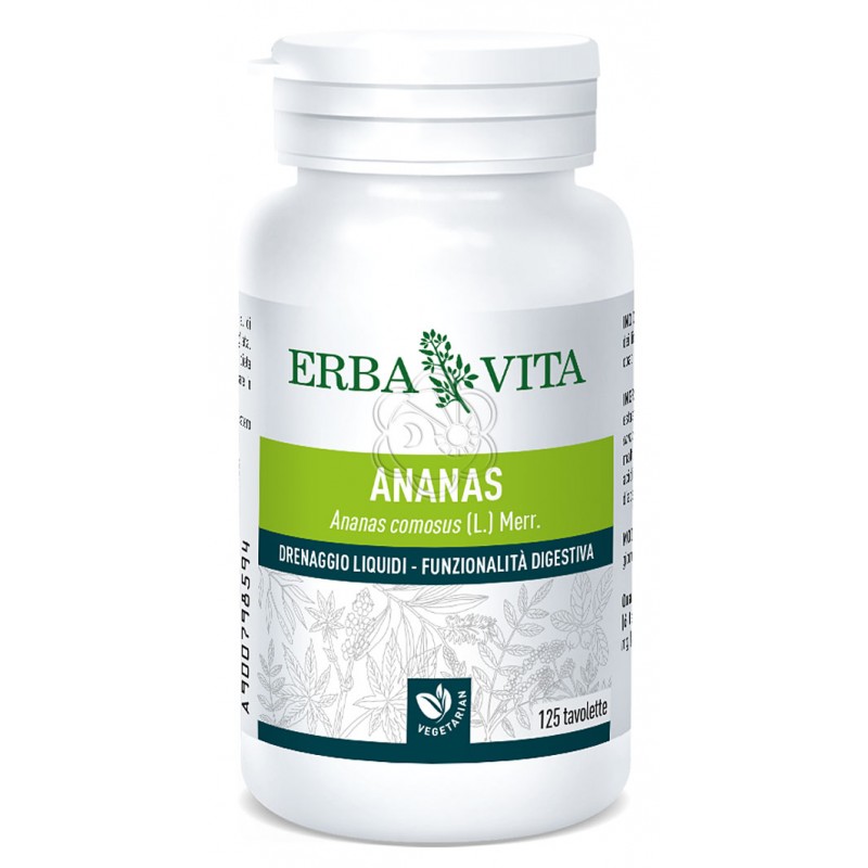 Ananas (125 Tavolette) Erba Vita - Cellulite, Enzimi Proteolitici