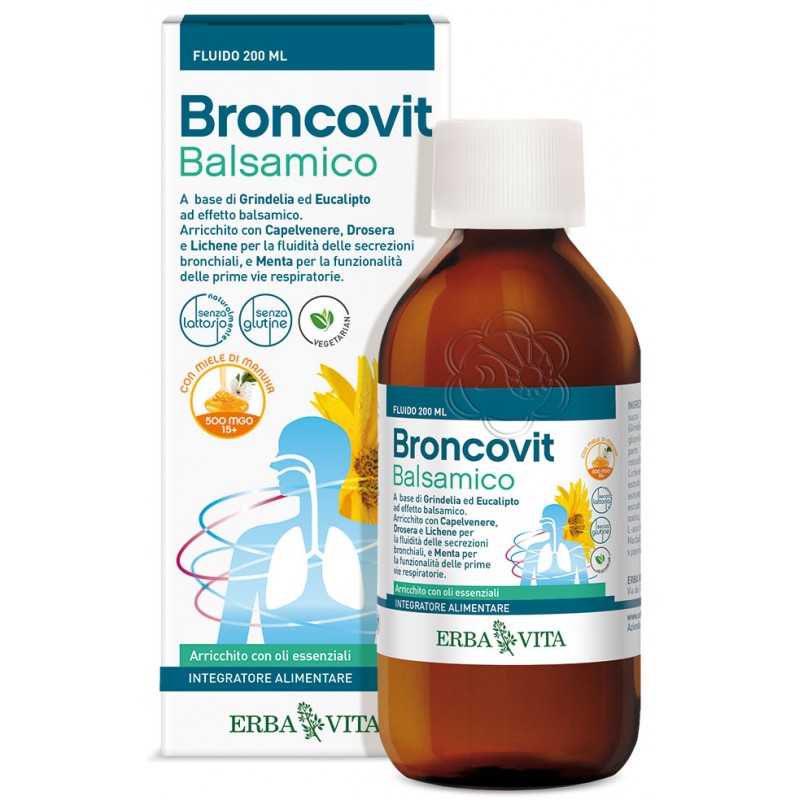 Broncovit Sciroppo Balsamico (200 ml) Erba Vita - Vie Respiratorie Broncovit Sciroppo Balsamico (200 ml) Erba Vita - Vie Respiratorie