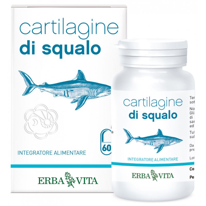 Cartilagine di Squalo (60 Capsule) Erba Vita - Cartilagine Articolazioni